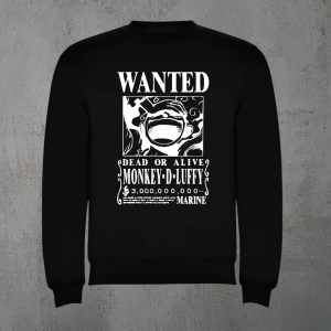 Polerón Negro Luffy