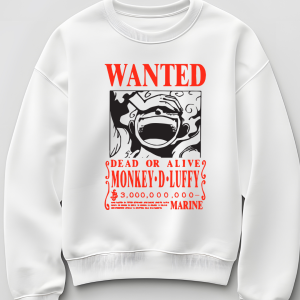 Polerón Blanco Luffy